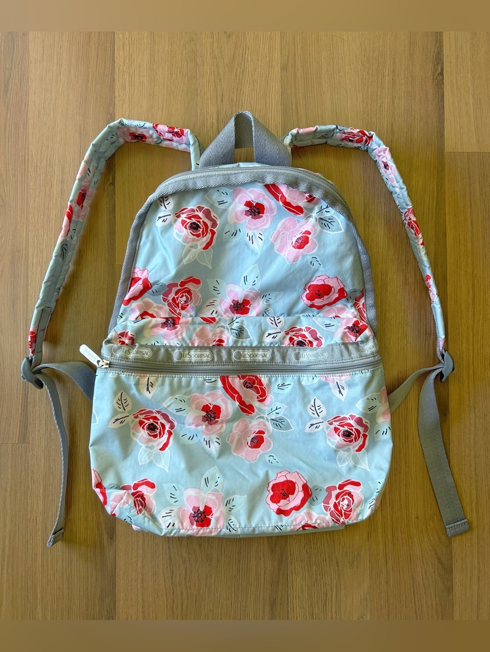 Lesportsac Basic Backpack Garden Sky Rose 7812 D796